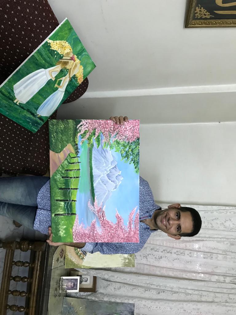  الشاب محمد احمد عبد المجيد ولوحاته الفنية (2)