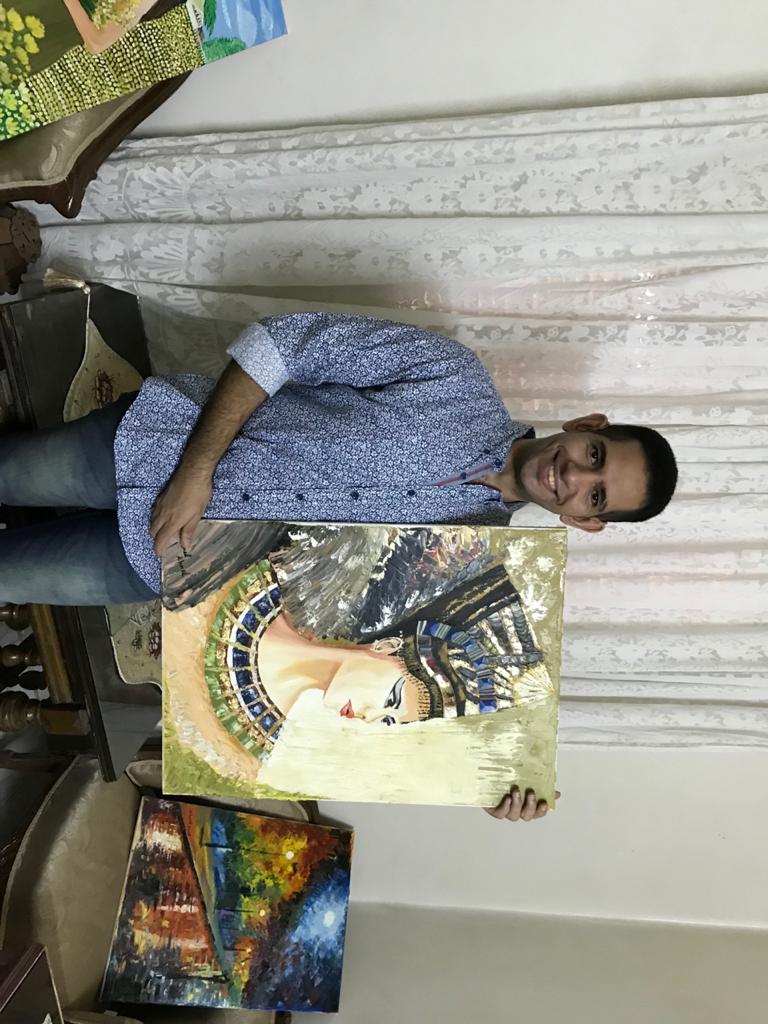 الشاب محمد احمد عبد المجيد ولوحاته الفنية (1)