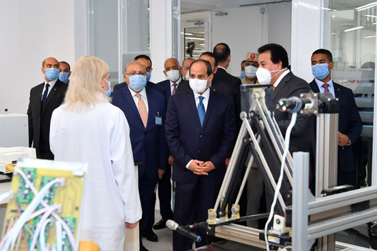 افتتاح الرئيس عبد الفتاح السيسى للجامعة المصرية اليابانية للعلوم والتكنولوجيا (8)