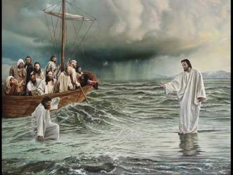 صورة تعبيرية عن مشى المسيح على الماء