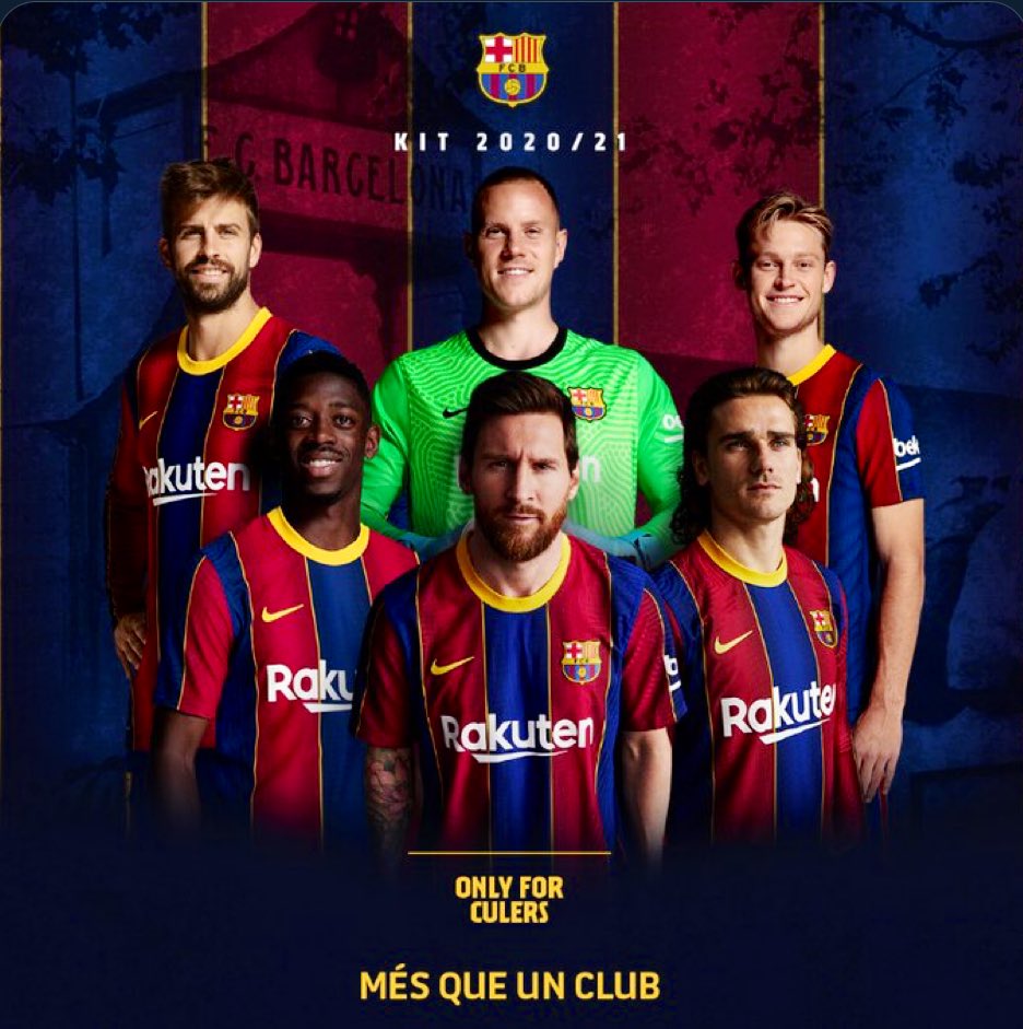 الإعلان الرسمي لقميص برشلونة