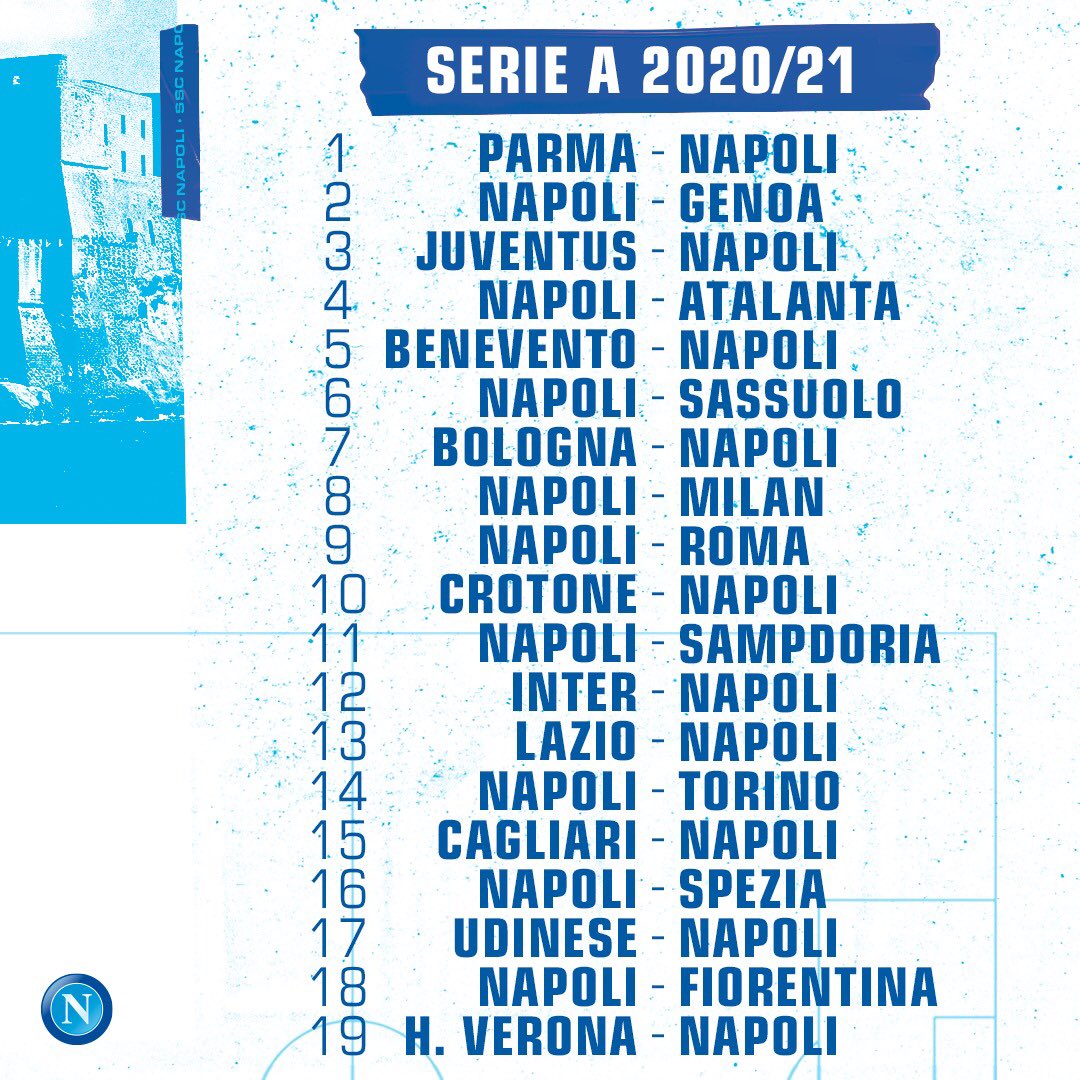 مواعيد مباريات نابولي في الدوري الإيطالي
