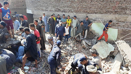 حادث انهيار منزل بسوهاج (3)