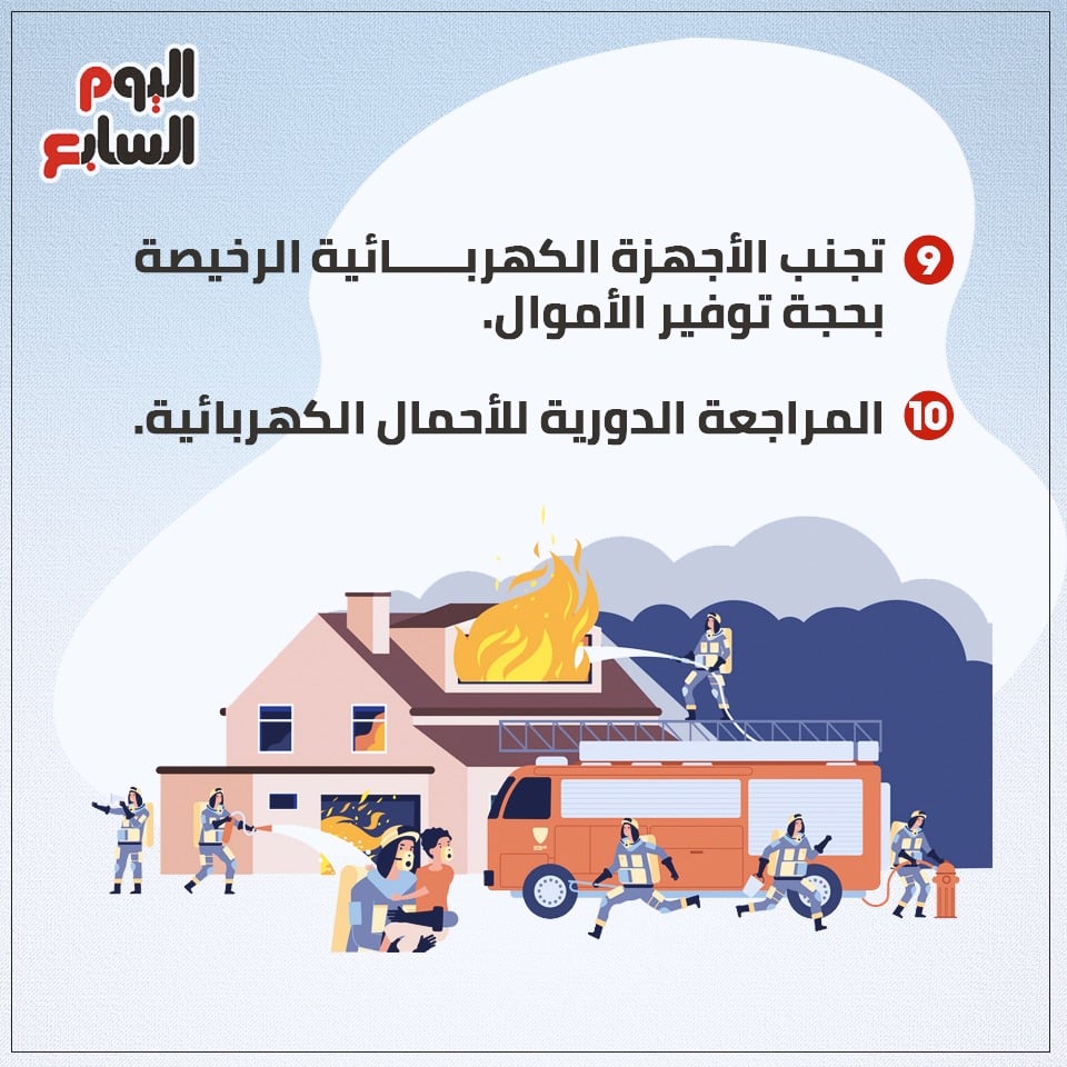 طرق الوقاية من الحرائق داخل العقارات السكنية (3)