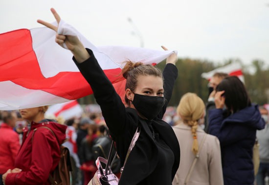 مظاهرات حاشدة فى بيلاروسيا (10)