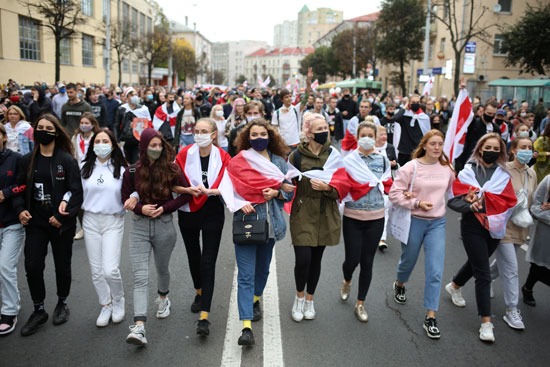 مظاهرات حاشدة فى بيلاروسيا (12)