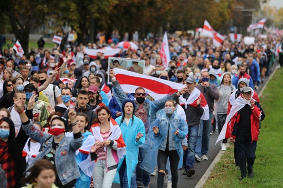 مظاهرات حاشدة فى بيلاروسيا (7)