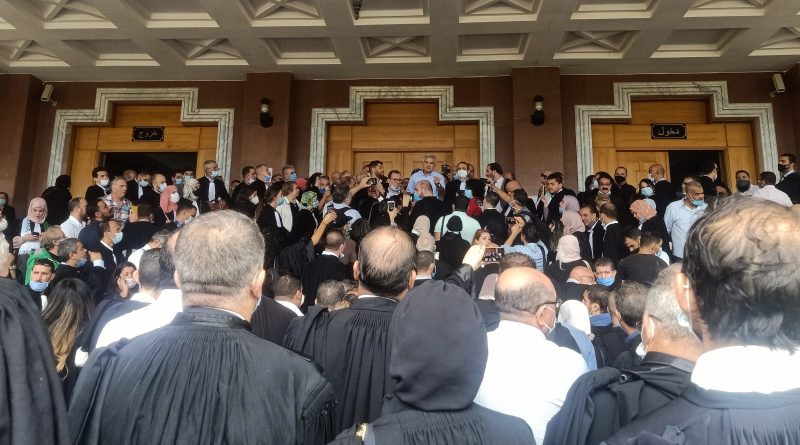 وقفة إحتجاجية للمحامين أمام مجلس قضاء الجزائر