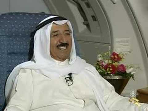 الشيخ صباح الأحمد  في احدي اللقاءات التلفزيونية