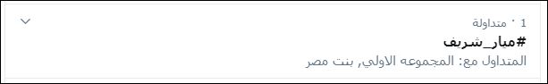 ميار شريف تتصدر تويتر فى مصر