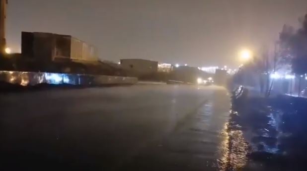 هطول أمطار غزيرة في مكة المكرمة
