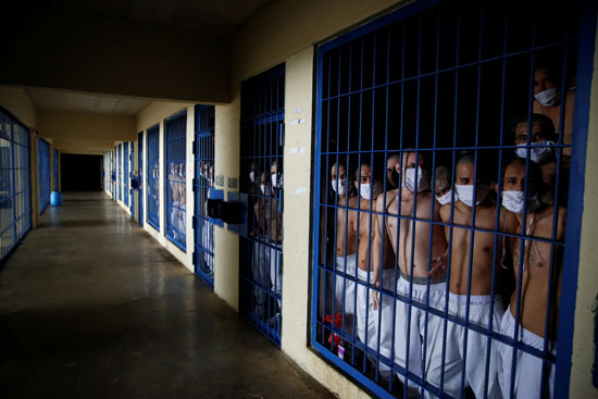 أعضاء العصابات ينتظرون الخروج من الزنزانة