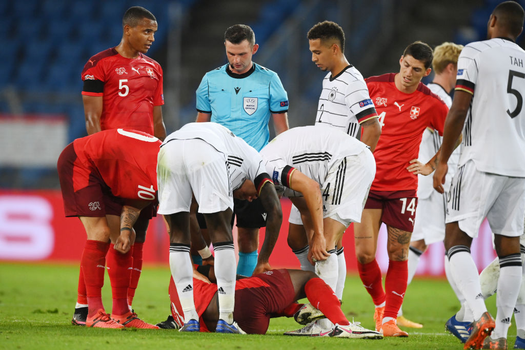 اصابة لاعب سويسري