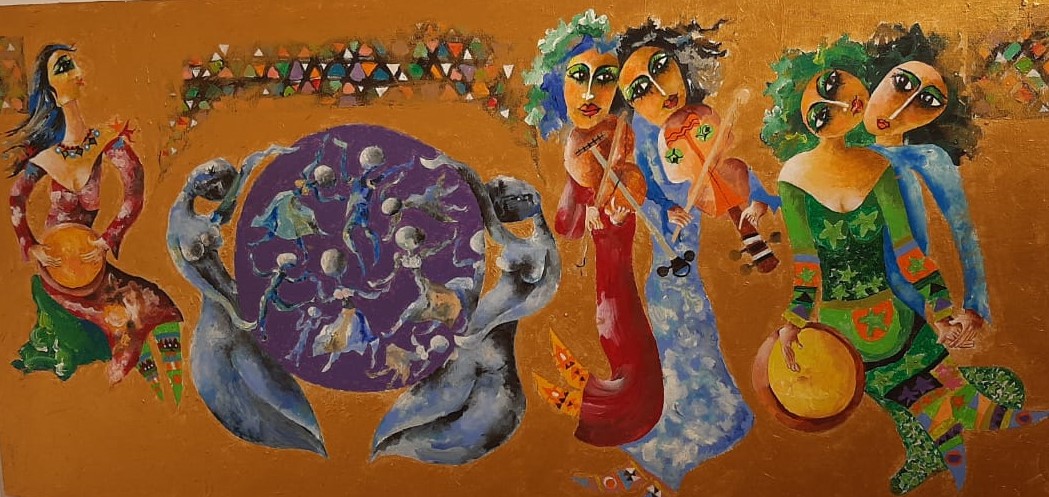لوحة من معرض شاعر الألوان مجدي نجيب 