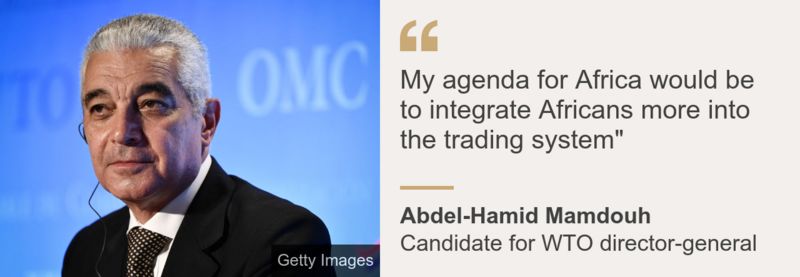 عبد الحميد ممدوح مرشح مصر لرئاسة منظمة التجارة العالمية