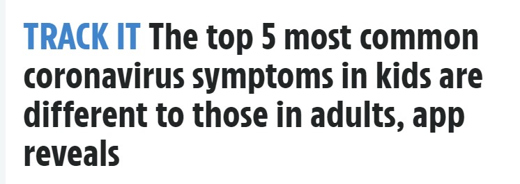 برز 5 أعراض للأطفال تختلف عن البلغين لفيروس كورونا 