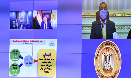 رئيس الوزراء يتابع الموقف التنفيذي للمشروعات التنموية والخدمية محافظة كفر الشيخ (2)
