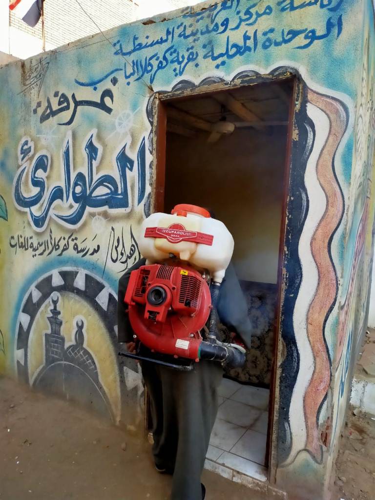 حملات تطهير وتعقيم بشوارع محافظة الغربية  (2)