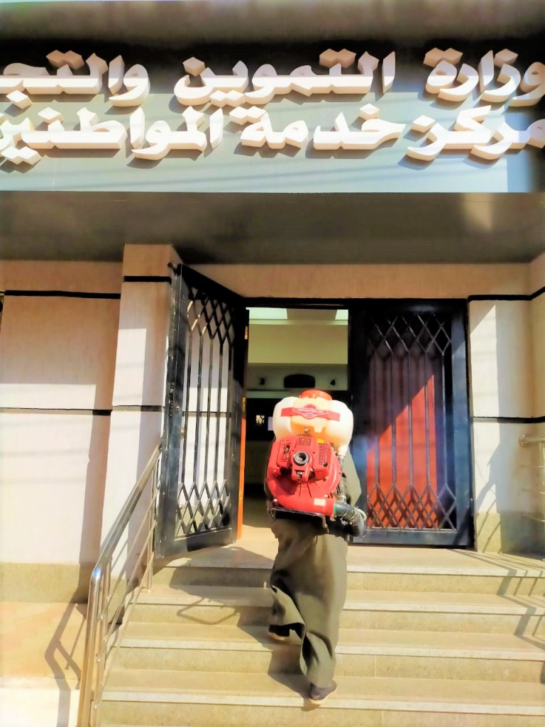 حملات تطهير وتعقيم بالهيئات الحكومية  (1)