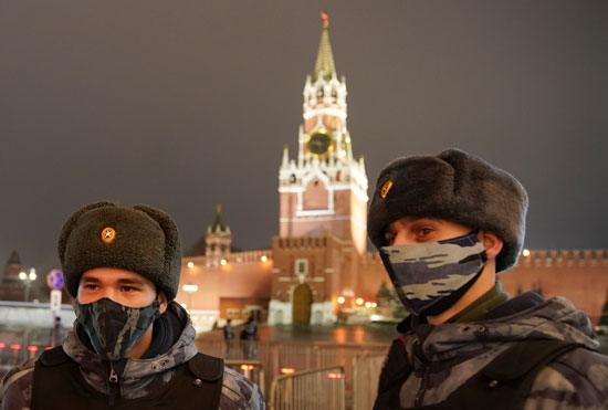 شرطة موسكو  تنتشر لمنع التجمعات