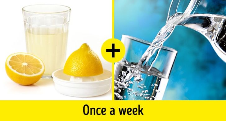 عصير الليمون والماء