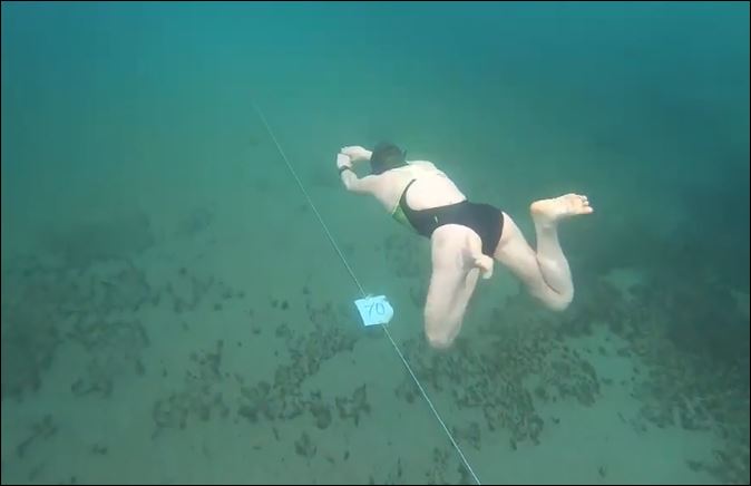 روسية تسبح 85 مترا تحت المياه المتجمدة في بحيرة بيكال وتسجل رقم قياسى.. فيديو (3)