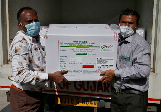 الهند تستعد لتوزيع جرعات لقاح كورونا مع بدء أكبر حملة تطعيم فى العالم