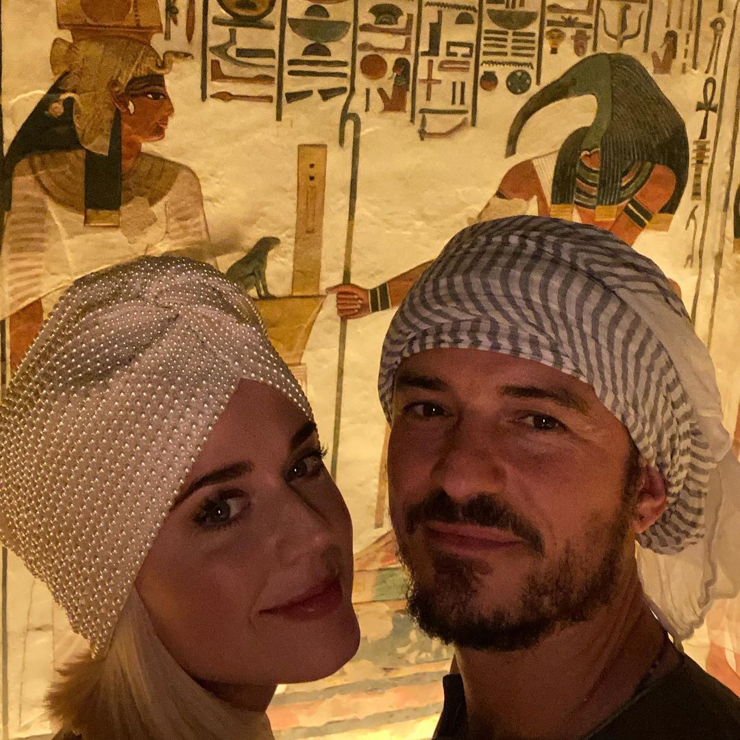 كاتي بيري وزوجها في زيارة سابقة لمصر