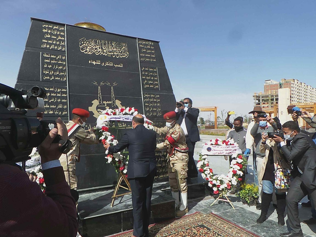 محافظة أسوان تحتفل بالعيد القومى بإيقاد شعلة السد