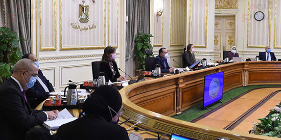 اجتماع مجلس الوزراء عبر تقنية الفيديو كونفرانس (1)