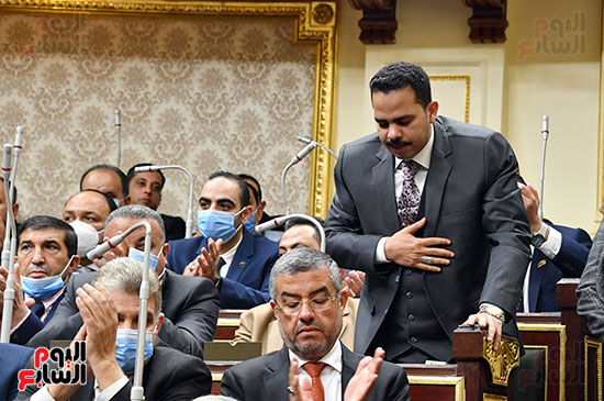 النائب أشرف رشاد رئيس الهيئة البرلمانية لحزب مستقبل وطن وزعيم الأغلبية