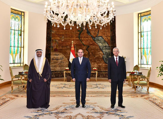 الرئيس عبد الفتاح السيسى  ورئيس البرلمان العربى  ورئيس مجلس النواب  (2)