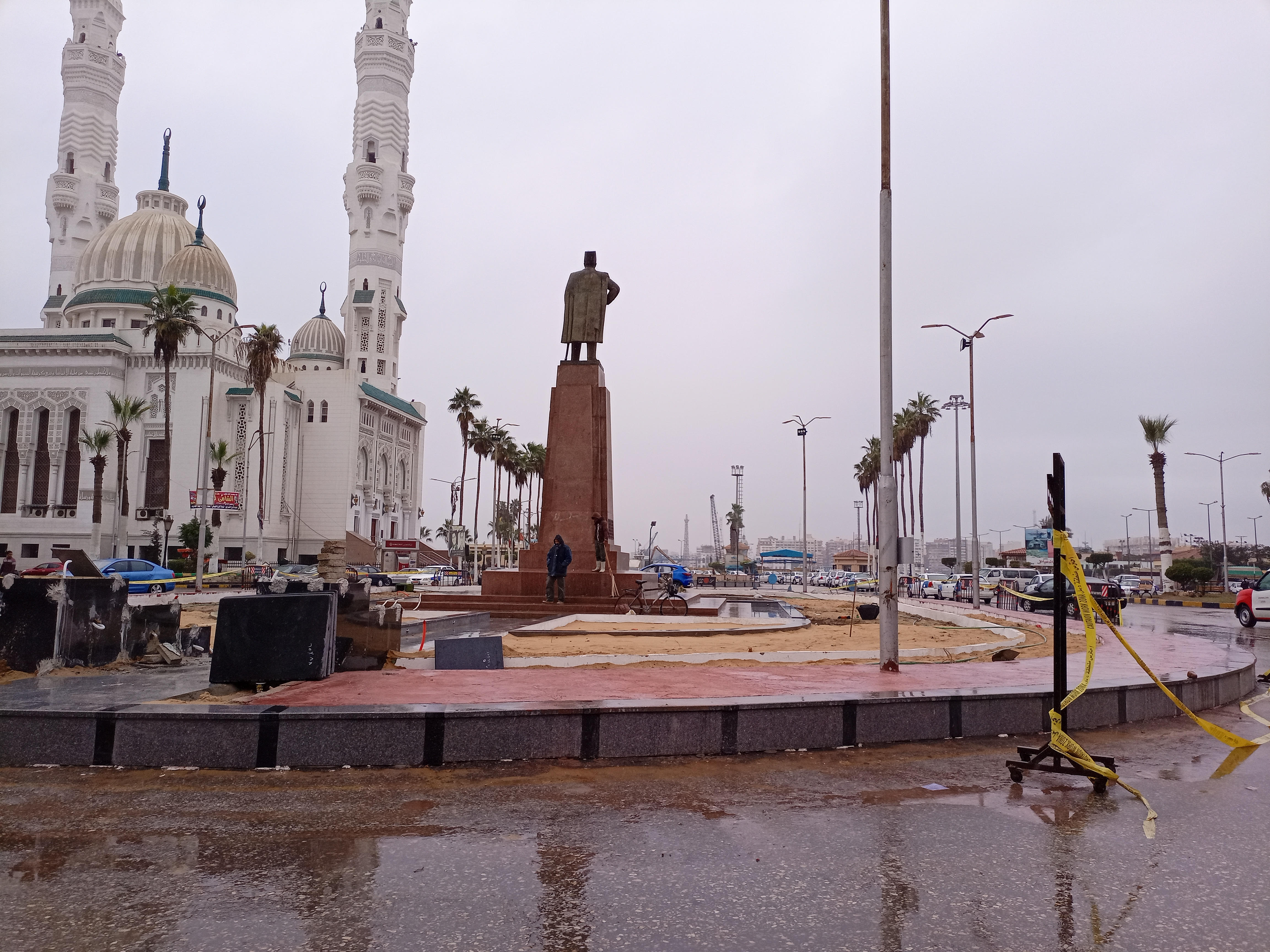 سقوط أمطار خفيفه على مدينتى بورسعيد وبورفؤاد