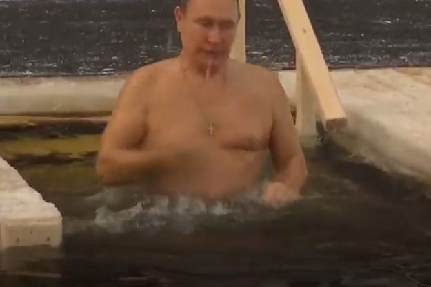 بوتين فى عيد الغطاس