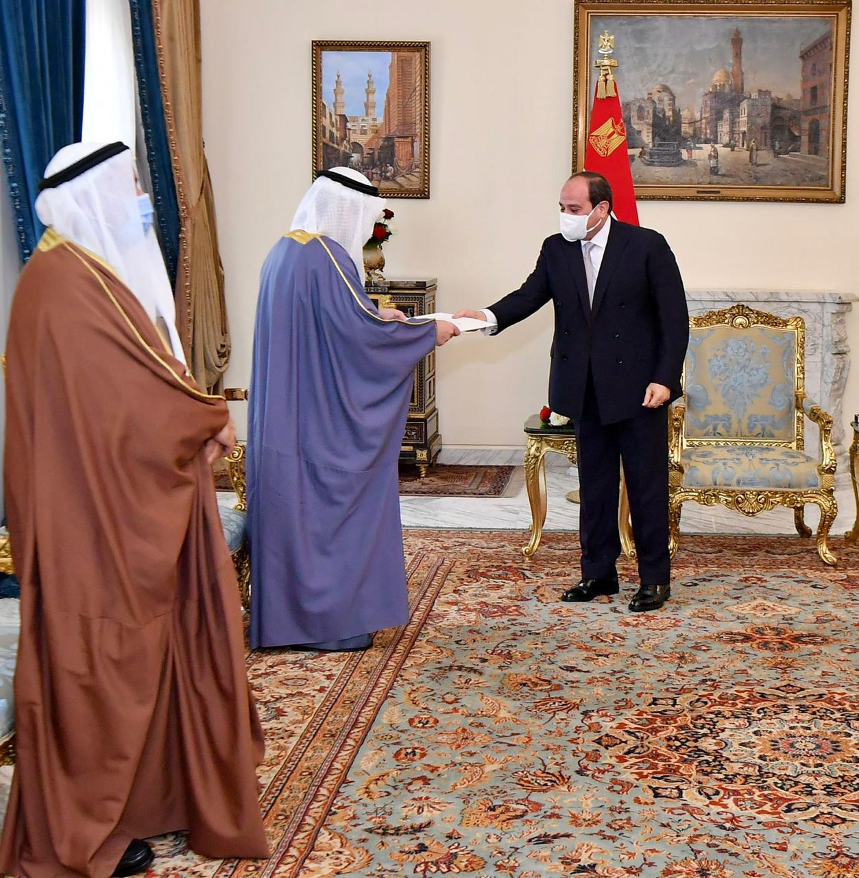 الرئيس السيسي يستقبل الدكتور أحمد ناصر الصباح وزير الخارجية الكويتي (3)