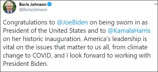 جو بايدن عبر تويتر