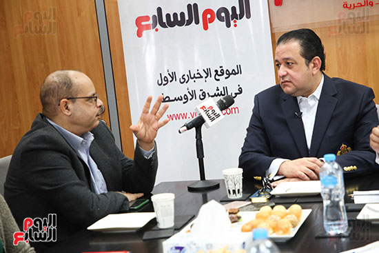 النائب علاء عابد والاستاذ أكرم القصاص رئيس التحرير التنفيذى لليوم السابع