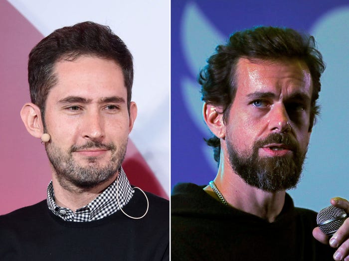 Kevin Systrom and Jack Dorsey