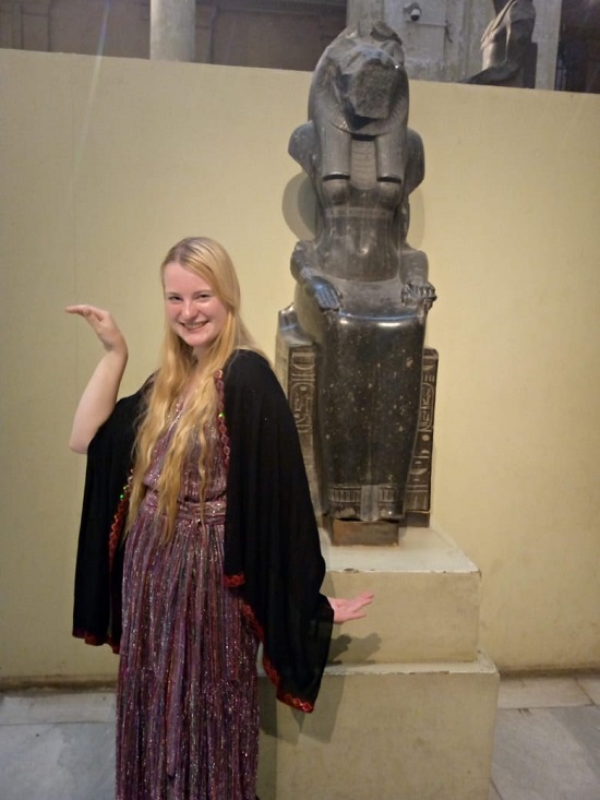 إلسا في المتحف المصري
