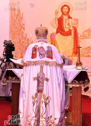 قداس الميلاد بحضور البابا تواضروس فى دير الأنبا بيشوى