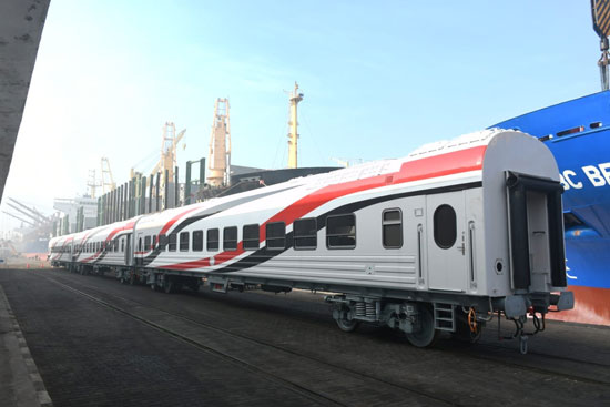 وصول 22 عربة سكة حديد روسية جديدة للركاب ميناء الإسكندرية (1)