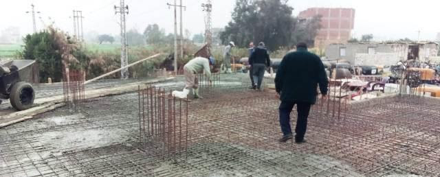 الأعمال الإنشائية بمجمع المصالح الحكومية بمدينة ديرب نجم (2)