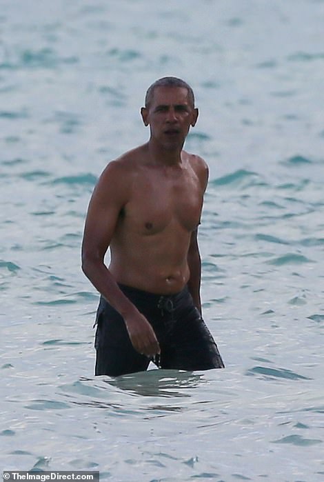 أوباما وسط البحر