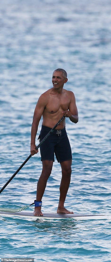 باراك أوباما في العطلة الإسبوعية