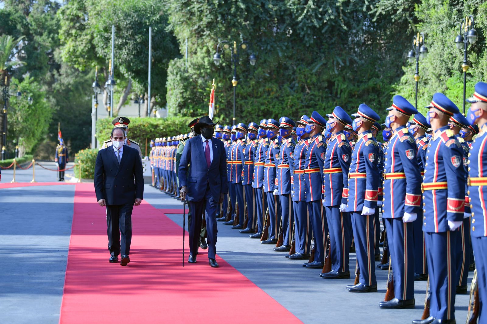 الرئيس السيسى يستقبل نظيره رئيس جنوب السودان  (3)