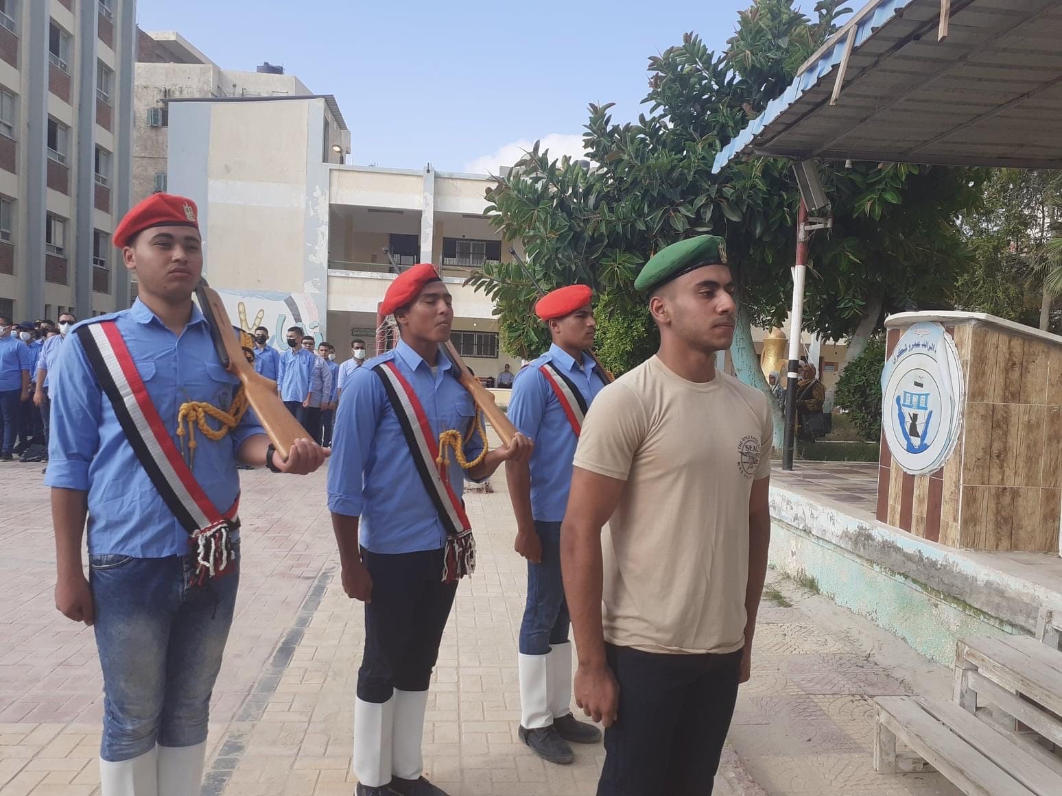 تحية العلم بمدرسة العريش الثانوية تحية العلم بمدرسة العريش الثانوية