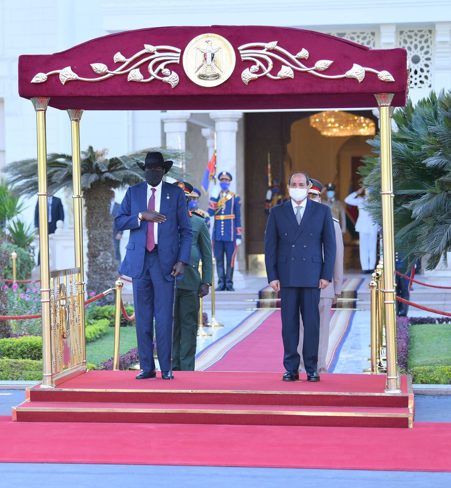 الرئيس السيسى يستقبل نظيره رئيس جنوب السودان  (4)