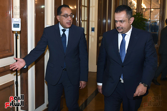 جلسة المباحثات الثنائية الموسعة بين رئيس الوزراء ونظيره اليمنى (5)