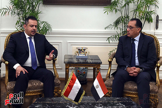 جلسة المباحثات الثنائية الموسعة بين رئيس الوزراء ونظيره اليمنى (6)