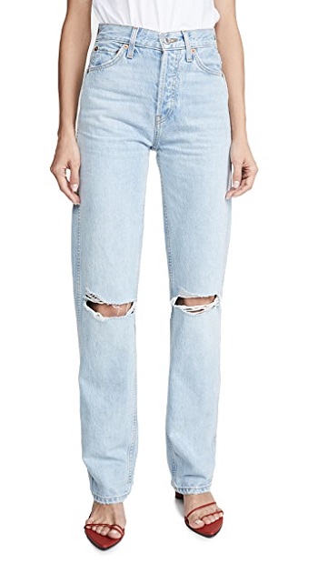Loose straight jeans